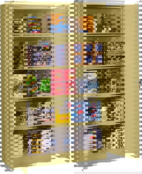 5 Shelf Locking Storage Cabinet